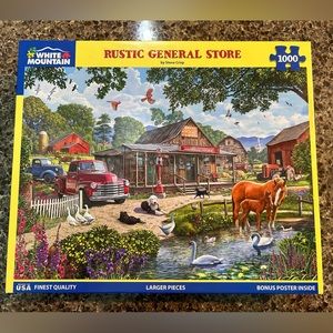 White Mountain 1000 piece puzzle. Rustic General Store